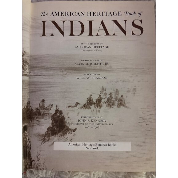 The American Heritage Book Of Indians Hardcover 1961 Vintage Edition Beautiful - Picture 3 of 13